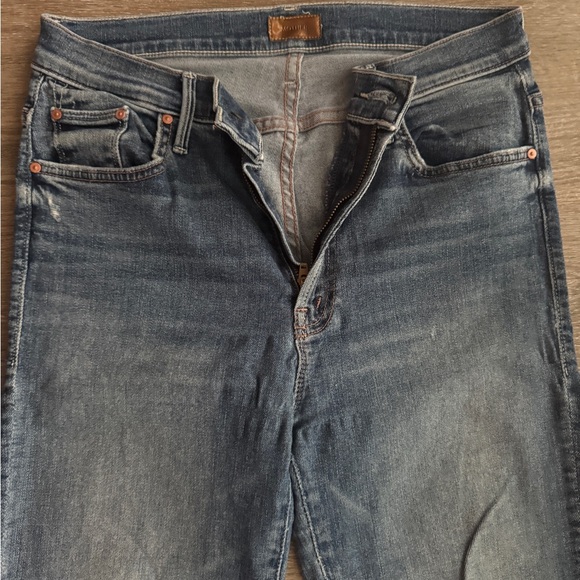 MOTHER denim crop step chew Dancing on coals size 28 - Picture 5 of 10